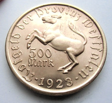 (927) RARE NOTGELD  COIN  500 MARK  - 1923 - PROVINCE WESTFALEN