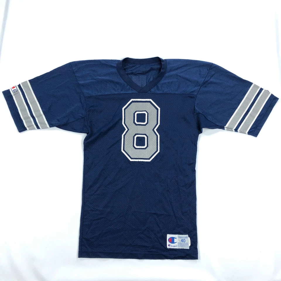 Camiseta de fútbol americano de colección Dallas Cowboys Troy Aikman Champion talla 40 pequeña años 90 NFL Foto 2 de 4