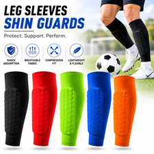 Sports Shin Guards Leg Sleeves Honeycomb Protective Sleeves Compression Socks