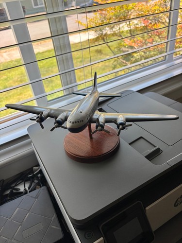 Model 377 Boeing USA Stratocruiser Airplane Mahogany Kiln Dry Wood Model Small 