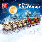 Mould King 10015 Christmas Santa Claus Rentiersschlitten mit Motor (NEU)