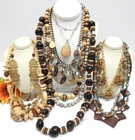 VINTAGE TO NOW FASHION COSTUME JEWELRY NECKLACE LOT ASSORTED TYPES & MATERIALS