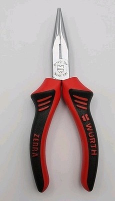 Wurth Zebra Needle Nose Pliers 071401559 160mm 6.5'' Straight Jaw Shape 