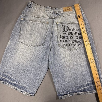 VTG Tupac Makaveli Shorts Mens 38 Baggy Y2K Hip Hop 2pac Logo