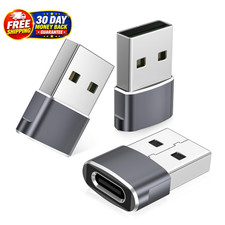 USB to USB C Adapter USB A Female to Type C Male Compatible iPhone Samsung