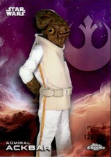 2025 Topps Chrome Star Wars Admiral Ackbar 126/199 1