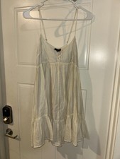 Forever 21 Cream Tank Sundress-Women's size Medium