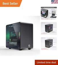 Raspberry Pi 5 Case, Aluminum Mini Tower Case with Cooling Fan and Color Chan...