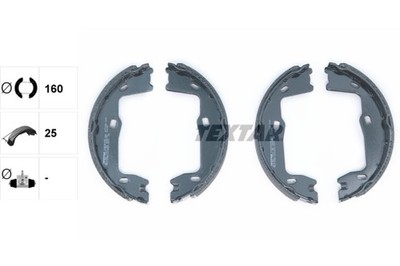 TEXTAR Bremsbackensatz Feststellbremse 91018400 für OPEL ASTRA SAAB VECTRA OMEGA