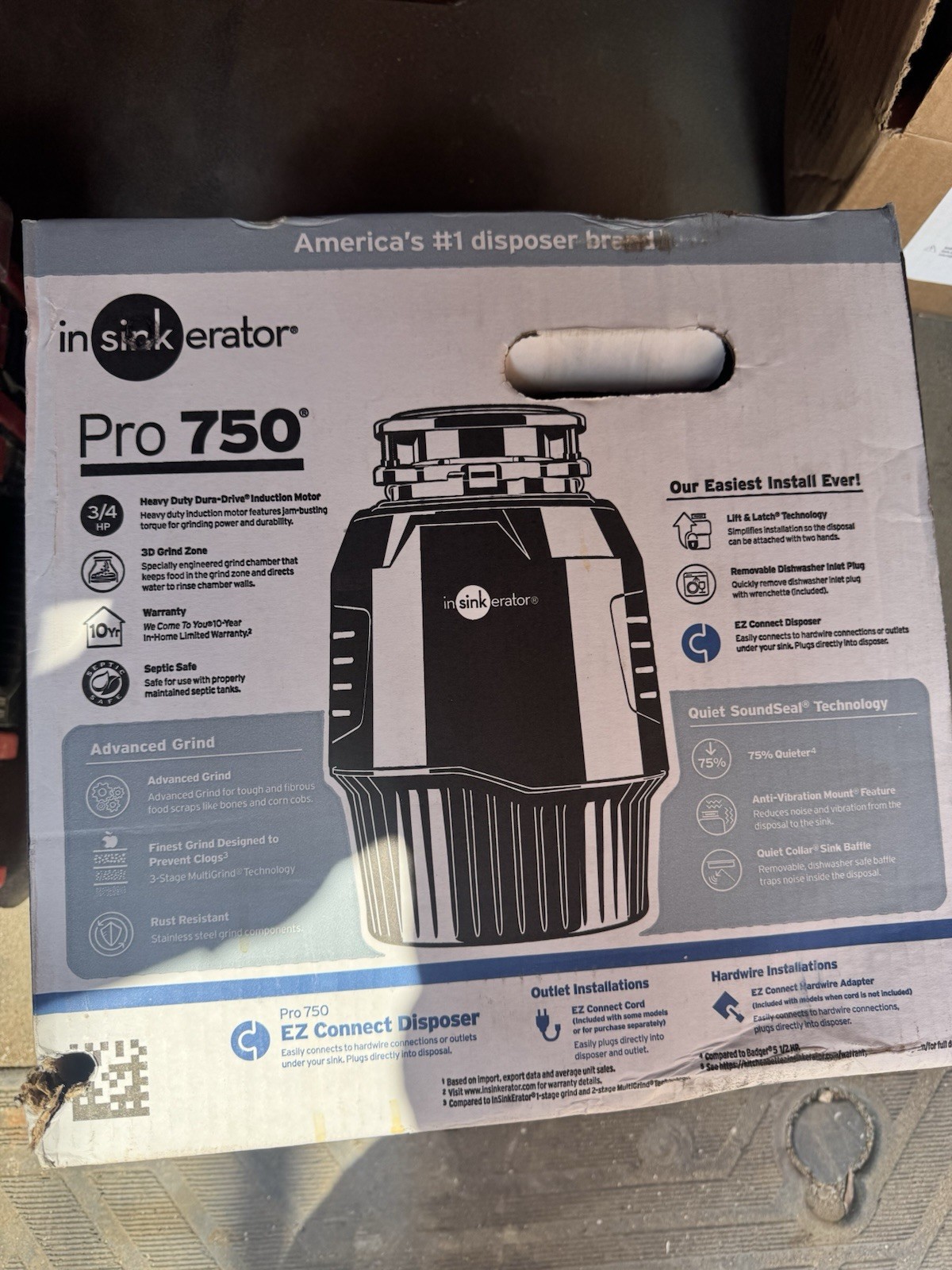 InSinkErator Pro 750 3/4 HP Continuous Feed Disposal w/ EZ Connect, SoundSeal