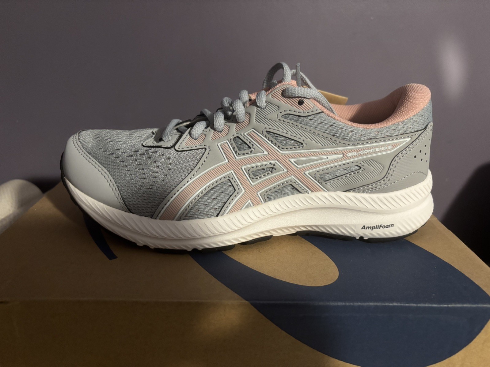 Asics Gel Contend 8 Shoes Women Size 6 Running Sneakers Ortholite Grey thumbnail 4