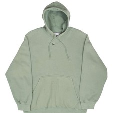 VINTAGE NIKE CENTER SWOOSH SAGE GREEN TRAVIS SCOTT HOODIE 2000S SIZE MEDIUM