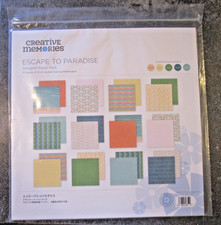 Creative Memories ESCAPE TO PARADISE Designer Paper Pack-12 sheets Ltd Edition