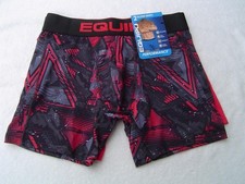 NEW MENS 2 PACK EQUIPO BOXER BRIEFS BLACK/RED AND RED SIZE SMALL 28-30