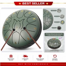 6" Steel Tongue Drum 11-Note Rain Drum JYTMUS Yoga Meditation
