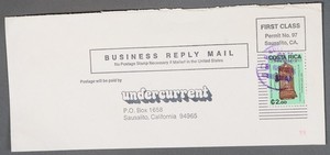 MayfairStamps Costa Rica to Sausalito CA Business Replay Cover aaz_57009