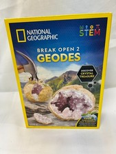 National Geographic Break Open 2 Geodes Stem Kit With Safety Goggles
