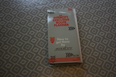 BR Intercity - Executive Routenplaner Karte 1987