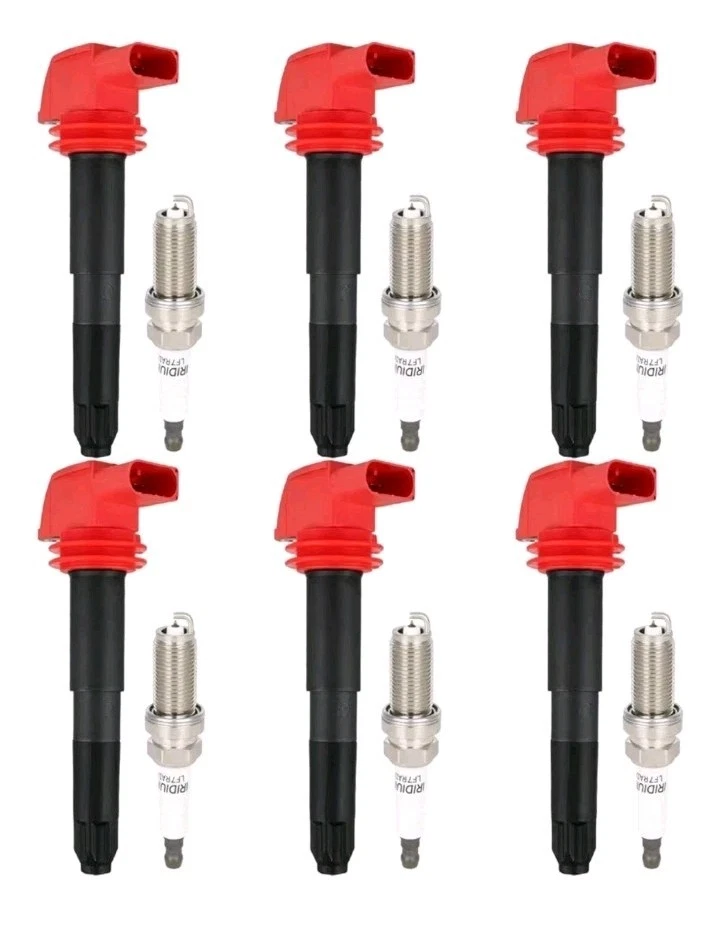 6pc Ignition Coils & Iridium Spark Plugs UF660 for Porsche Cayenne 2008-2014 US - Image 4 of 4