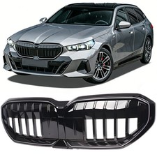 LED NIEREN GRILL ZIERGITTER F�R BMW 5er G60 G61 SCHWARZ  EINZELSTEG AB 2023