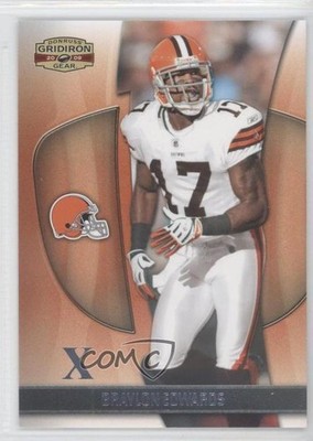 2009 Donruss Gridiron Gear Silver X's 92/250 Braylon Edwards #12 0t6