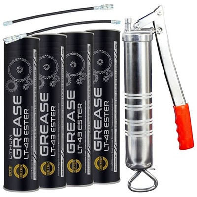 Mehrzweckfett Fett MN LT-43 Schmierfett MANNOL 4 X 400 g + Fettpresse BockTec