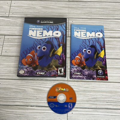 Disney Pixar Finding Nemo Nintendo GameCube 2004 W/ Manual Tested Working