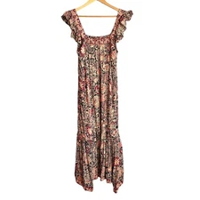 Anthropologie Love the Label Maxi Dress Size Small Love Sam Jaipur floral boho
