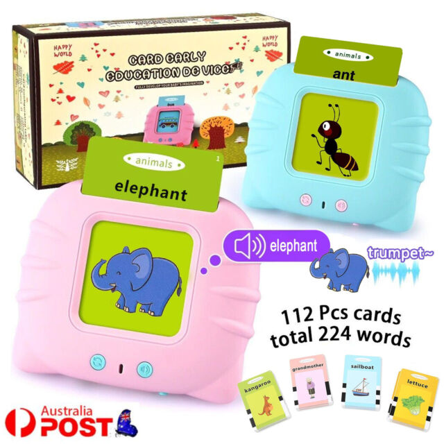 Talking Flash Cards For Toddlers Preschool Words Learning Cards Toy For Kid New