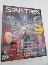 Star Trek Federation Gift Pak PC encyclopedia Software NEW SEALED BIG BOX