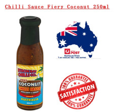 New Australia made Byron Bay Chilli Co. Chilli Sauce Fiery Coconut 250ml