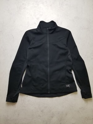 Arc'teryx Trino Softshell Full Zip Windstopper Black Jacket