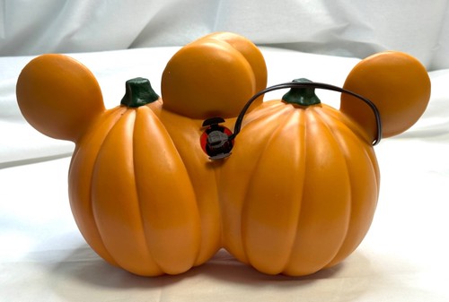 Mickey & Minnie Mouse Light Up Halloween Jack O Lantern Pumpkin Blow Mold Works - Picture 6 of 10