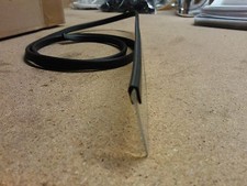 Rubber edge strip U section  10mm high suitab...