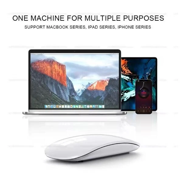 Bluetooth Wireless Multi-Touch Magic Mouse for MacBook, iPad, PC, Laptop, Tablet - Image 2 of 4