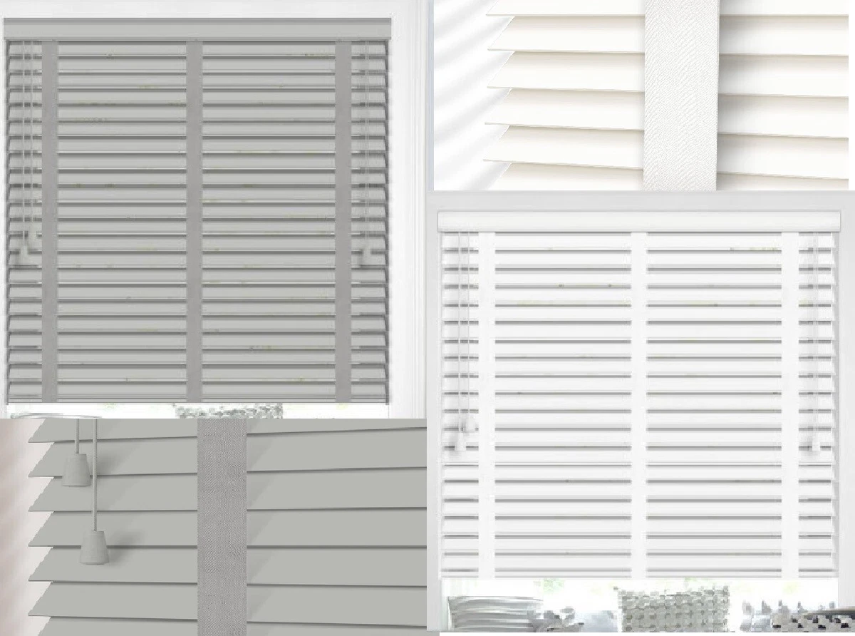 White wood blinds outlet