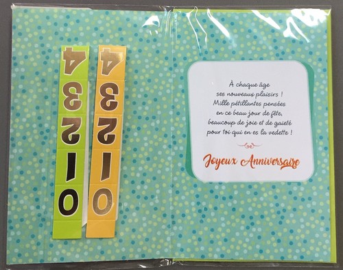 Carte Anniversaire : Joyeux Anniversaire de 1 à 99 ans - Photo 2/3