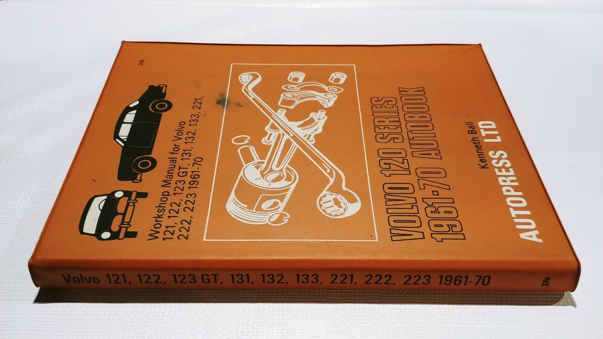 Workshop Manual for Volvo 120 Series 1961-70 Autobook © 1972 (188