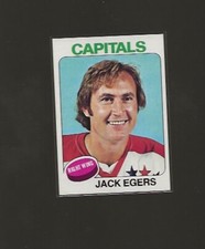 1975-76 TOPPS JACK EGERS #134 NRMT HIGH GRADE