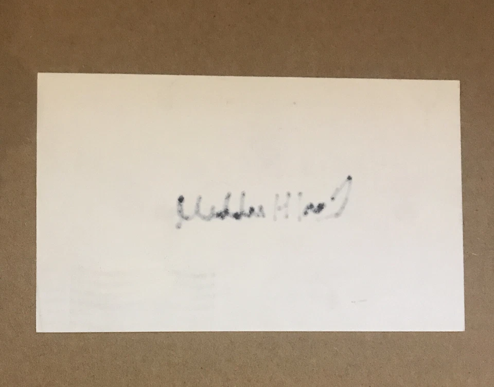 CARL HUBBELL MLB NY GIANTS SIGNED 3X5 INDEX CARD HOF JSA CERTIFIED AUTOGRAPH - Image 4 of 4