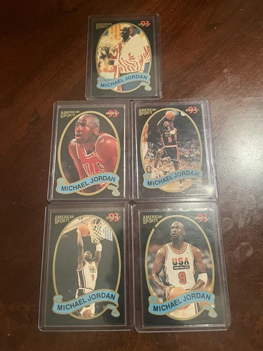 Michael Jordan 5 Card Lot 93 American Sports monthly Rare !!!