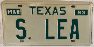 Vanity S LEA LEAH license plate Leaj Lia Lea Leia Leigh Leanore ...