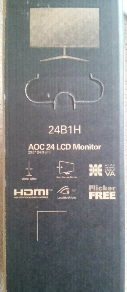 Brand NEW AOC 24B1H 24 FULL HD 1920 X 1080 ULTRA SLIM Monitor - Image 2 of 2