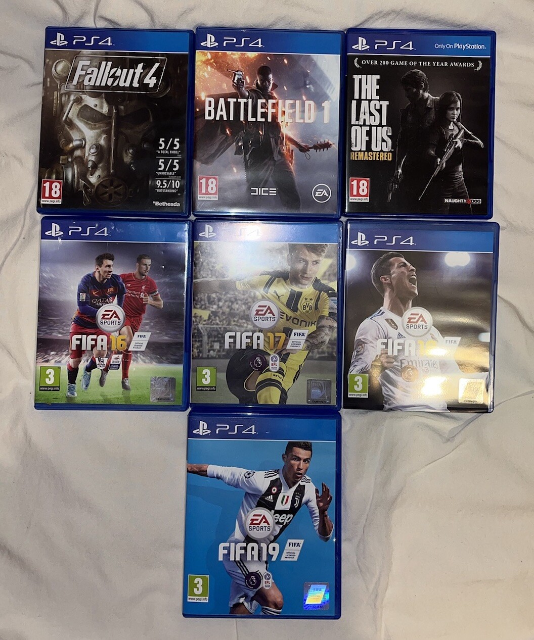 Sony PlayStation 4 500GB Black (2 Controllers & 7 Games) eBay