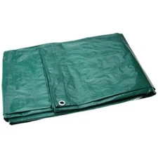PRO SOURCE Medium-Duty Green Polyethylene Tarp: Waterproof, 10 ft x 8 ft x 9 mil