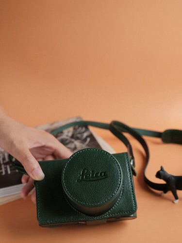 Leather Camera Bag Case For Leica D-LUX8 Dlux8 Genuine Protect Cover Belt Strap - Picture 17 of 29