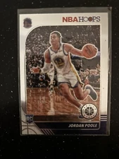 2019 NBA Hoops Jordan Poole Silver Premium Stock #223