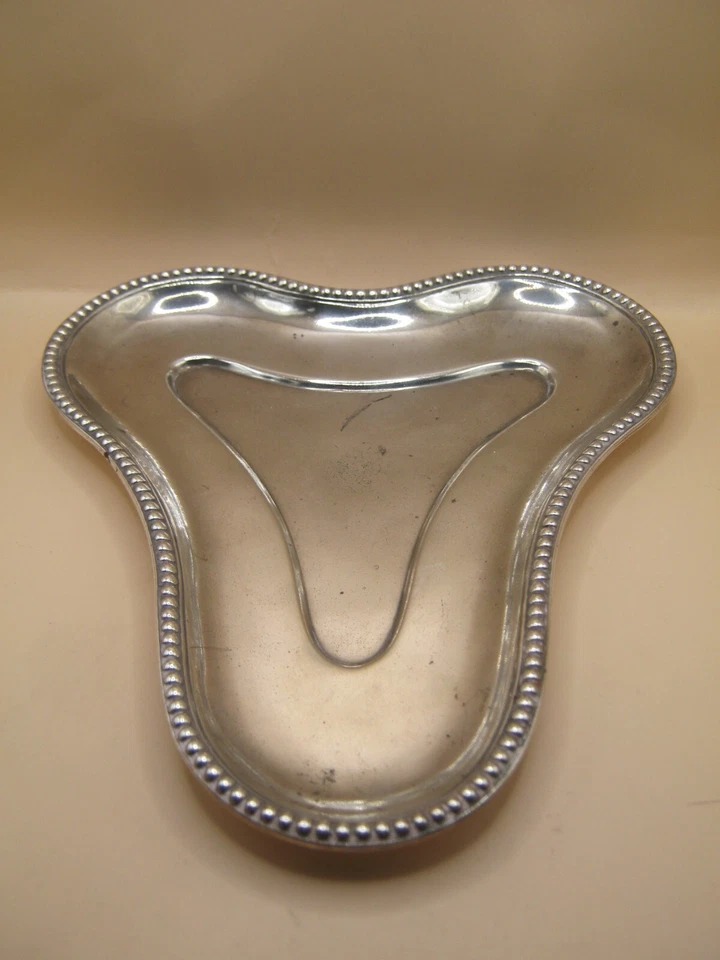 Prato/bandeja abstrata de prata esterlina Londres 1868 por Robert Garrard II - Imagem 2 de 4