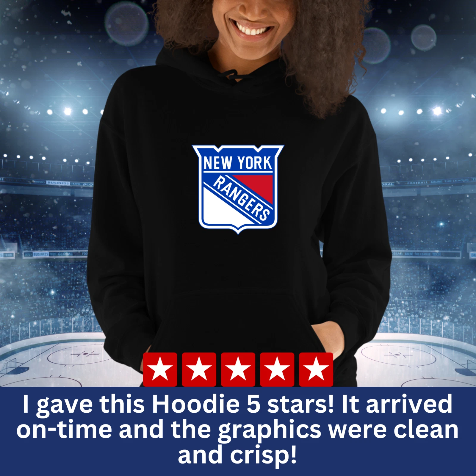New York Rangers Pullover Hoodie, Hockey Fan Gear