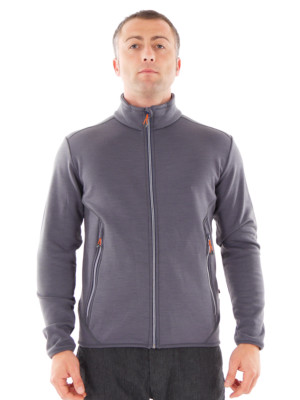 CMP Fleecejacke Übergangsjacke Funktionsjacke grau Kragen Stretch warm